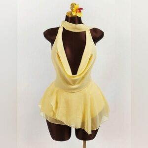 Yellow Halter Neck Dress